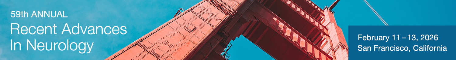 **58th Annual Recent Advances in Neurology 2026* Banner